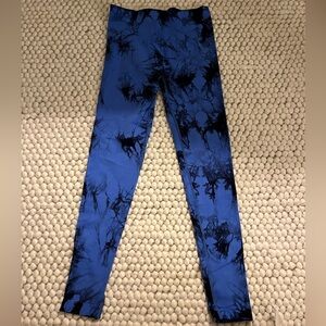 Blue and Black Leggings
